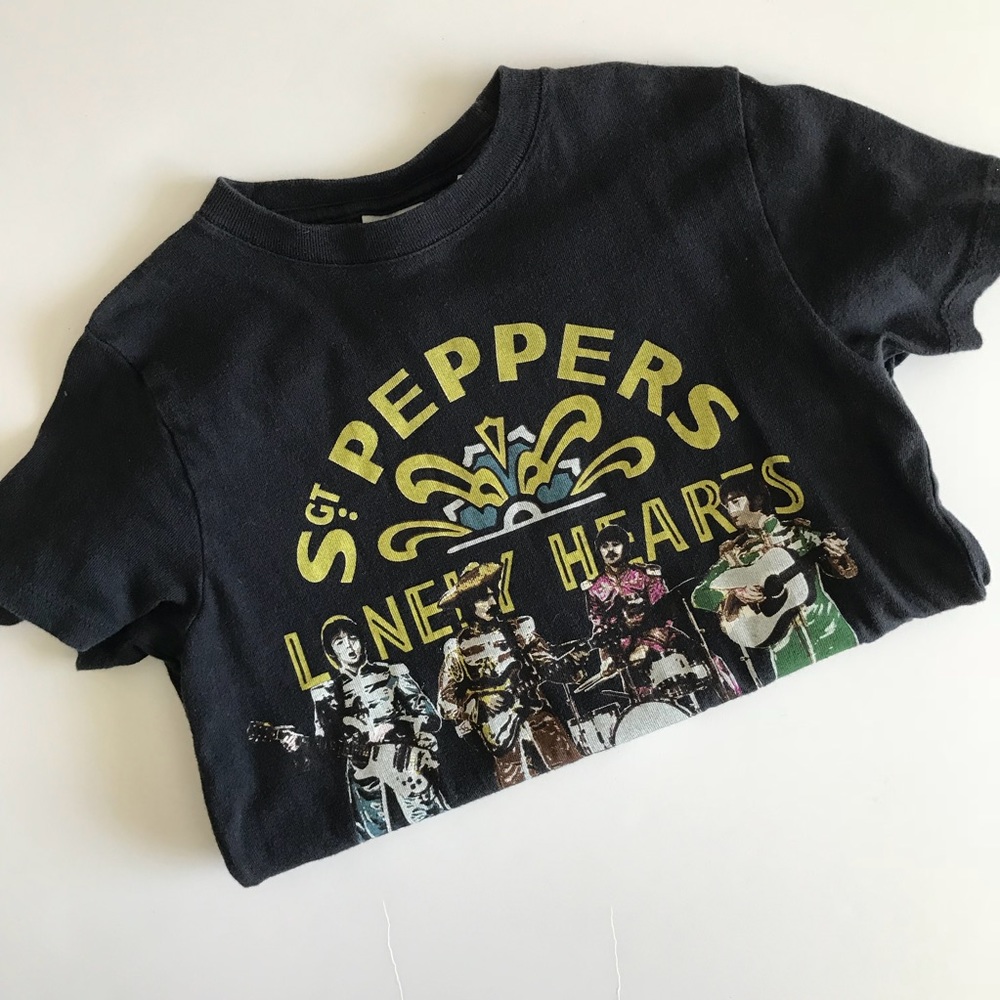 BEATLES JUNK FOOD T-SHIRT~YOUTH SZ MD~SGT PEPPERS LONELY HEARTS CLUB BAND - Picture 2 of 5